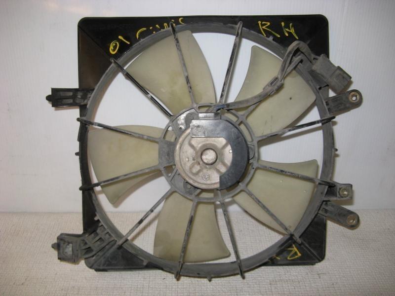 01 honda civic radiator fan motor assembly w blade in housing rh right passenger