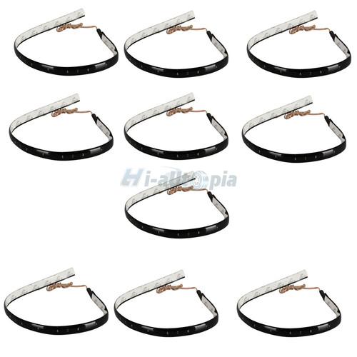 New 10 x car lamp grill 30cm 15-smd led 1210 bulb strip light waterproof red