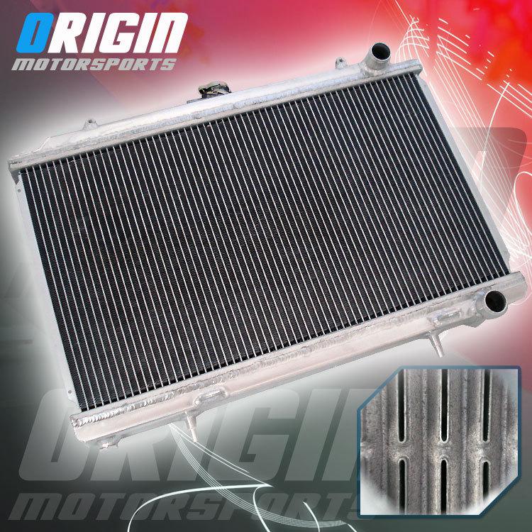 95-98 nissan 240sx s14 ka24de 2 rows aluminum racing performance radiator