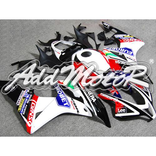 Injection molded fit 2007 2008 cbr600rr 07 08 white red black fairing 67n22