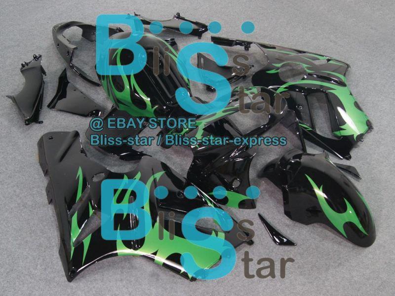 Fairing bodywork with tank plastic kit fit kawasaki zx12r ninja 2002-2006 25 w7