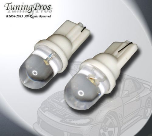 (1 pair) set of 2 pcs front signal t10 wedge 1 white led light bulbs 2827 2825