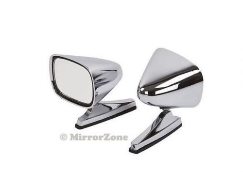 Vintage style chrome sport bullet mirrors hot rods, classic muscle car restomod