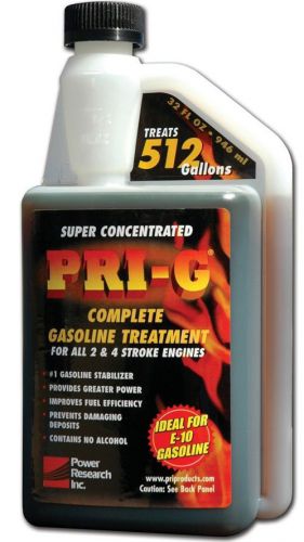 New pri-g fuel stabilizer 32 oz bottle gasoline treatmt