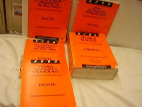 2000 dodge dakota factory shop manual set