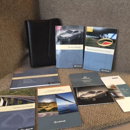 2006 lexus is250 is350 oem owners manual set with navigation guide and case