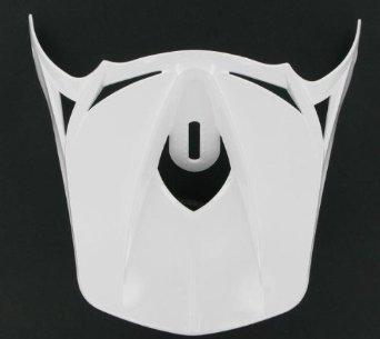 Thor visor peak and screws for force helmet, white