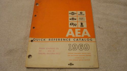 1969 aea catalog for oe service parts for air-cooled gas engines b &amp; s kohler +