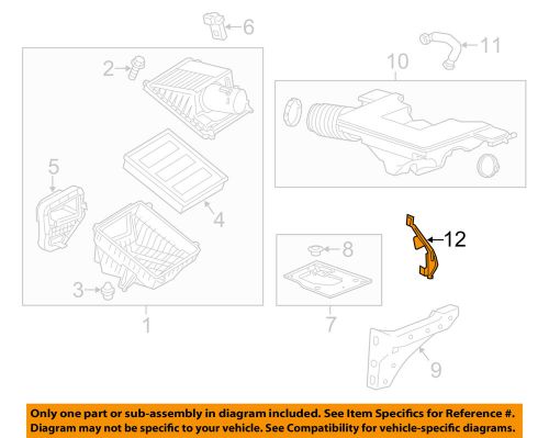 Gm oem air intake-lower bracket 22738662