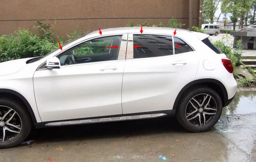 12pcs upper window +pillar window trim for mercedes benz gla x156 2014 2015