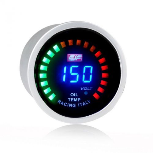 Blue digital displayed 2&#034; 52mm 50~150°c car smoke oil temp gauges meters