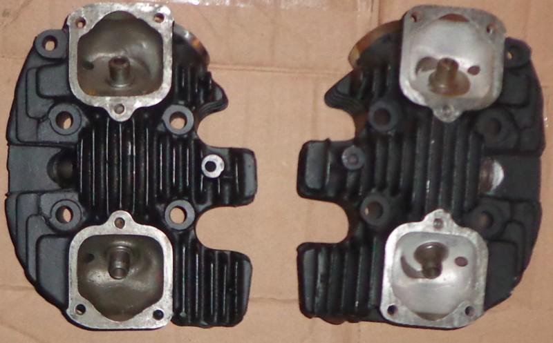 Genuine nos ported sportster cylinder heads xl xlch 900cc ironhead 