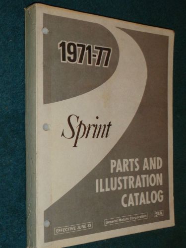 1971-1977 / gmc sprint (el camino?) parts book / original parts catalog