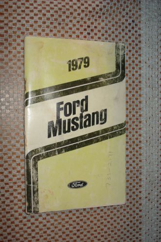 1979 ford mustang owners manual original glovebox book