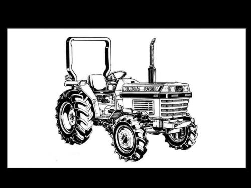 Kubota l2250 l2550 l2850 l3250 l-2250 manual for tractor operations &amp; maintenace