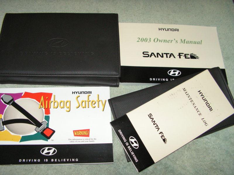 2003 hyundai sante fe owners manual plus