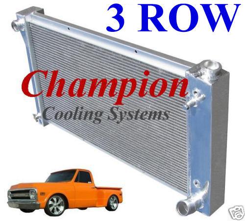 1967 1968 1969 1970 1971 1972 chevy pickup truck/blazer 3 row aluminum radiator 