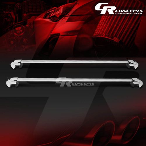 54&#034;billet roof rack/rail car/suv top clamp-on crossbar luggage cargo rack+lock