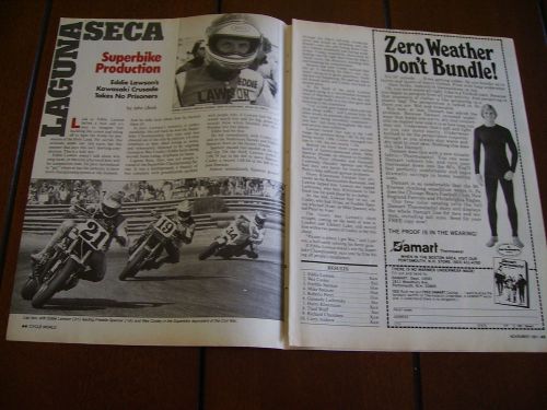 Eddie lawson #21 kz1000 superbike   ***original1981 article***