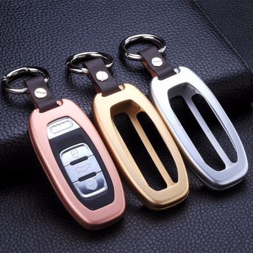 Luxury aerospace aluminum intelligent car key cover protective shell for audi