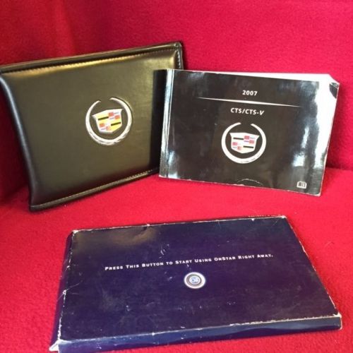 2007 cadillac cts owners manual with onstar packet and case