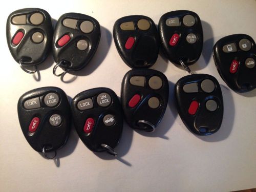 Tested locksmith lot 9 used gm key fob keyless entry remotes kobut1bt oem