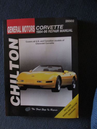 Chilton corvette 1984-96 repair manual