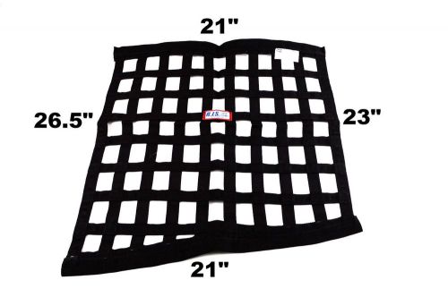 Rjs racing sfi 27.1  black ribbon window net 21 x 23 x 21 x 26.5