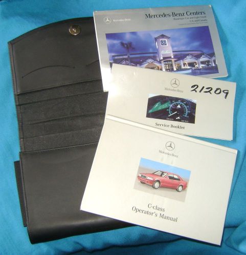 2000 mercedes w202 c230 kompressor owners manual with case