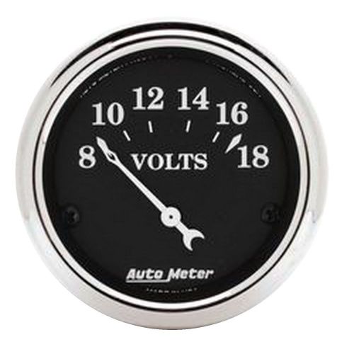 Auto meter 1791 old tyme black; voltmeter gauge