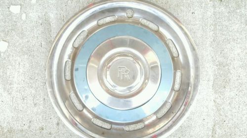 Rolls royce hub cap light green ring silver stainless steel