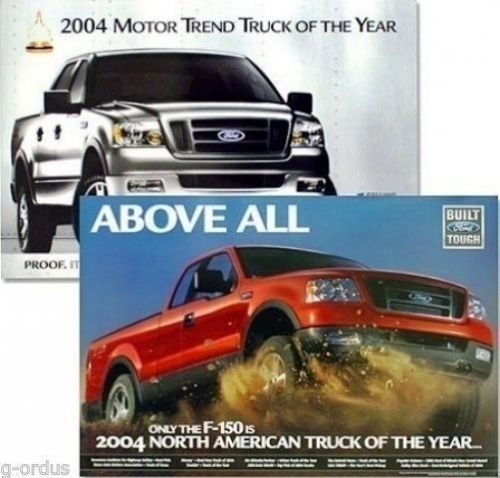 New 2004 ford f150 2 sided motor trend truck of the year dealer 24”x36” poster!