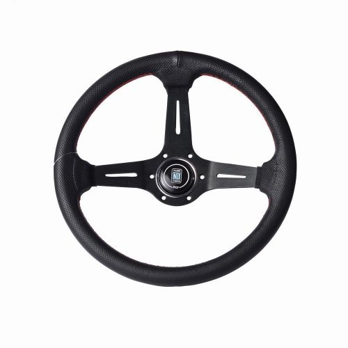 Auto 14&#039;&#039; metal frame 3 spoke 6 hole steering wheel car steering wheels horn