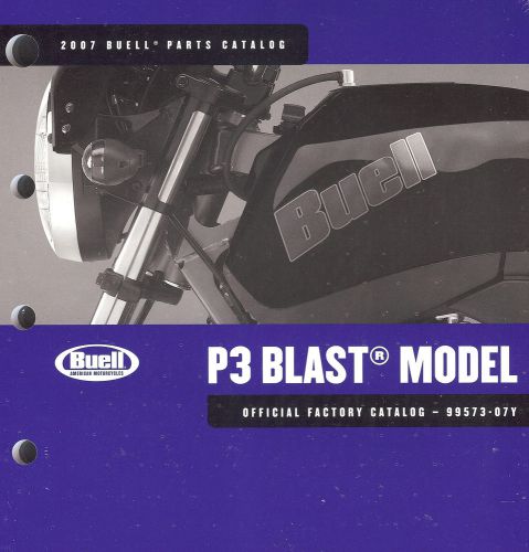 2007 buell p3 blast motorcycle parts catalog manual -new sealed-buell p3 blast