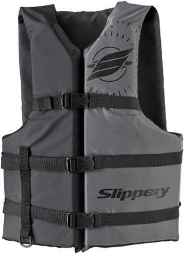 Slippery impulse nylon watercraft jetski vest all colors &amp; all size-black/gray-s