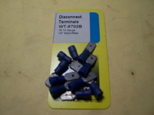 Electrical terminal - quick disconnect terminals - 16-14, 1/4&#034; blade, male