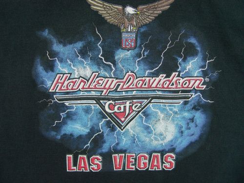 Vintage harley davidson las vegas cafe shirt official rare