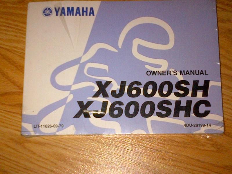 1996 yamaha factory owners manual new in wrap xj600sh seca ii 600