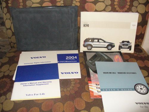 2004 04 volvo xc90 owners manual with case 80