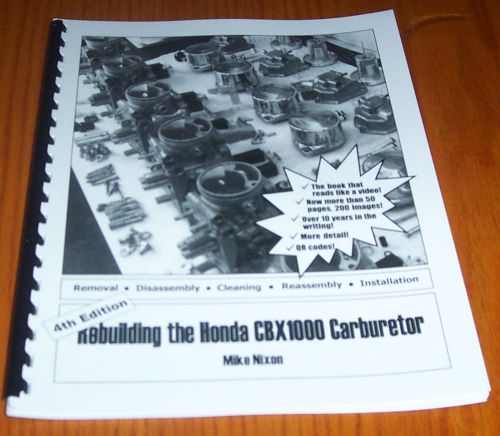 Honda cbx carb carburetor how-to-booklet service manual carburetors - mike nixon