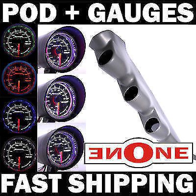 Gray 00-06 gmc sierra duramax triple pillar pod 60 psi boost, pyro trans temp