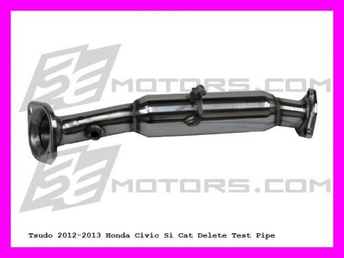 Tsudo cat delete resonated race test pipe for honda civic 2012 2013 2014 2015 si