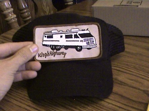 Vtg.kings highway motor home rv, travel patch on cap