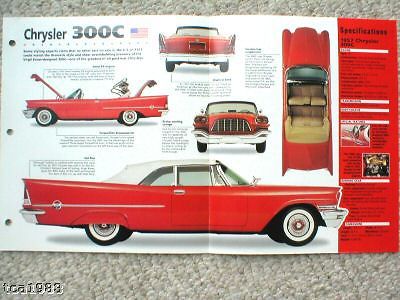 1957 chrysler 300c / 300 c imp brochure