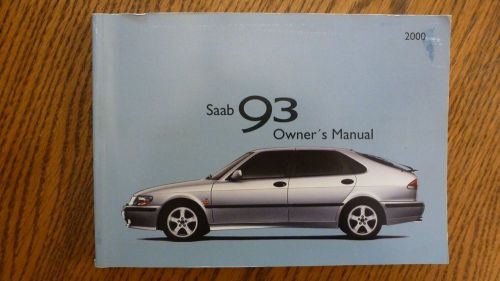 2000 saab 9-3 owner&#039;s manual