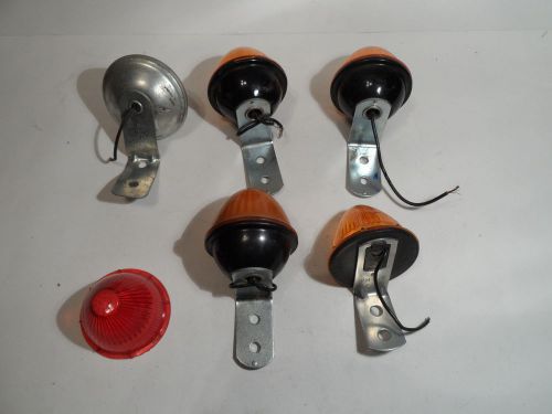 Beehive marker clearance lights lot of five (5) grote, pm, dz, do-ray, tb,  pal.
