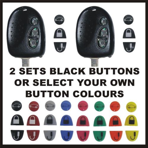 Repair two holden commodore keys - black buttons or select your own colours