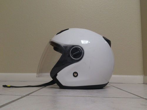 Scorpion exo 200 helmet white size small full face shield