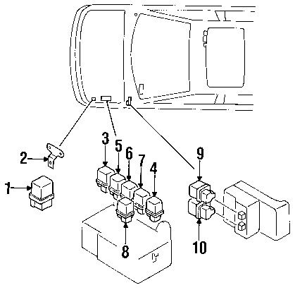 Nissan\infiniti 25230c996b genuine oem relay