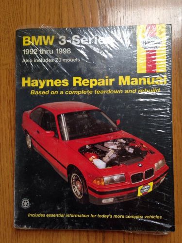 New haynes 18021 repair manual 3 series 1992 thru 1998 also includes z3 models